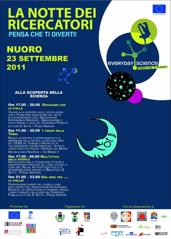 Locandina - La notte dei ricercatori 23-09-2011