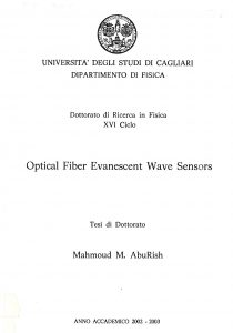 Optical fiber evanescent wave sensors