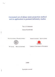 Automated out-of-phase raster projection method and its application to postural deformity studies